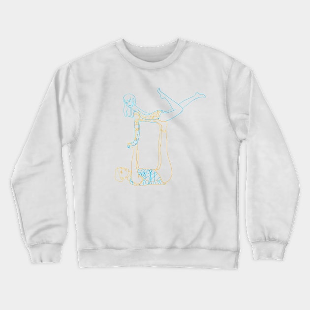 Yoga pose. Crewneck Sweatshirt by SharandinaArt